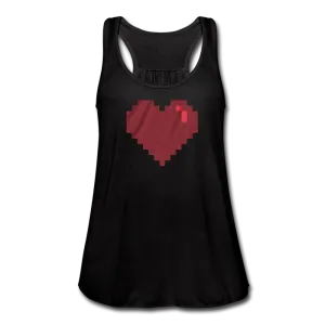 Pixels Video Game Heart Women's Flowy Tank Top