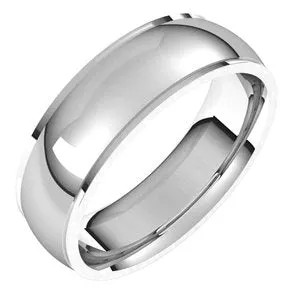 Platinum 6 mm Comfort Fit Edge Band Size 11