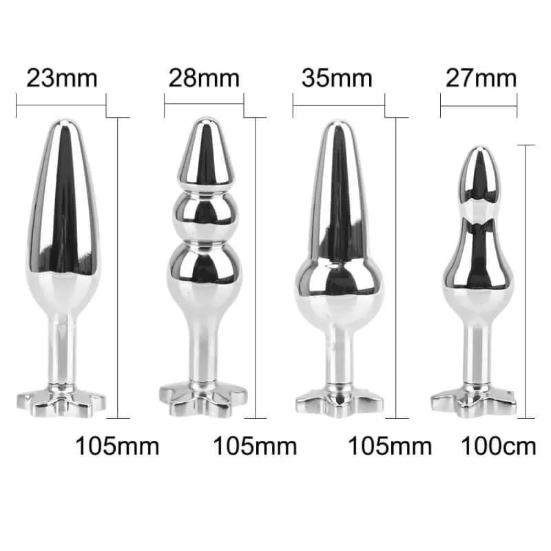 Plug Anal Diamant Fleur Violet Simple