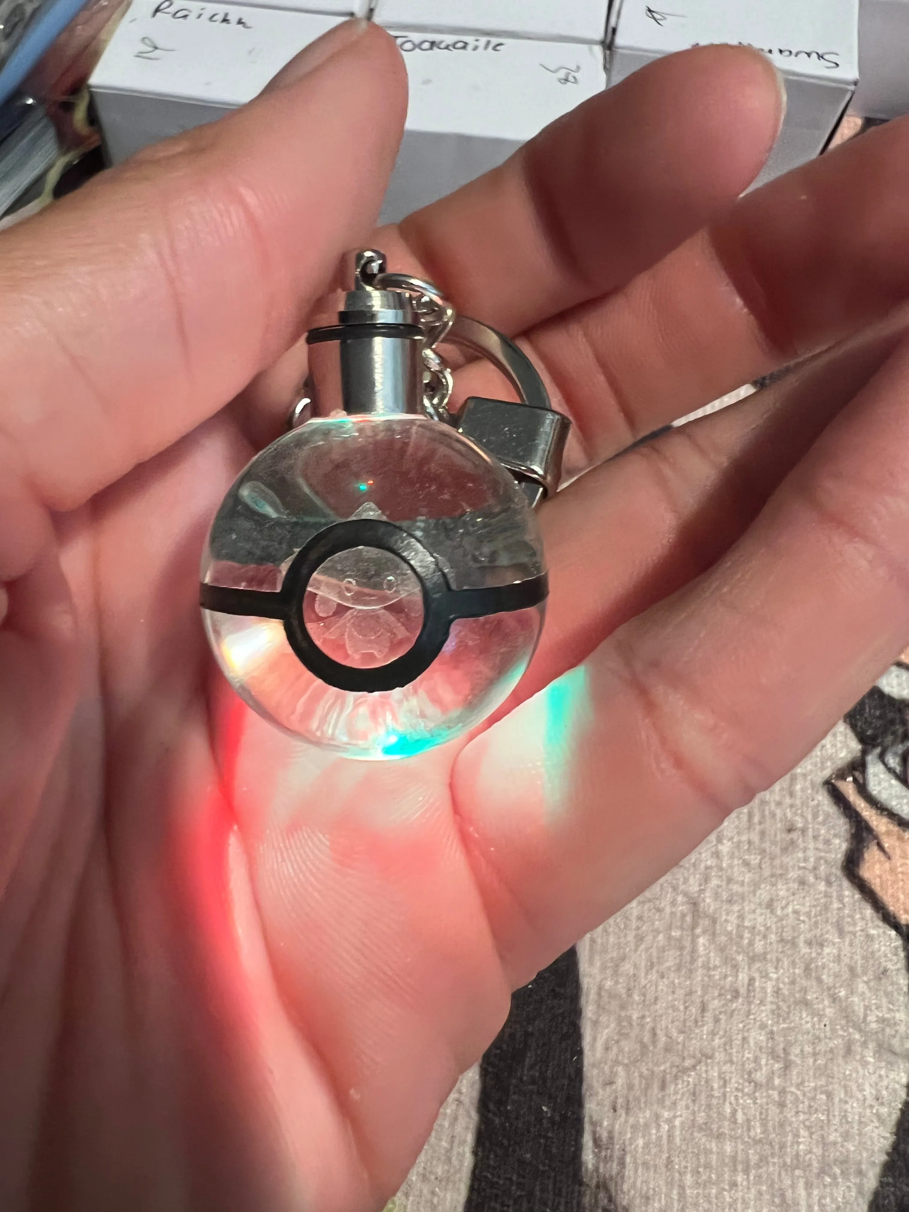 Pokemon Jirachi LED Light Up Keychain