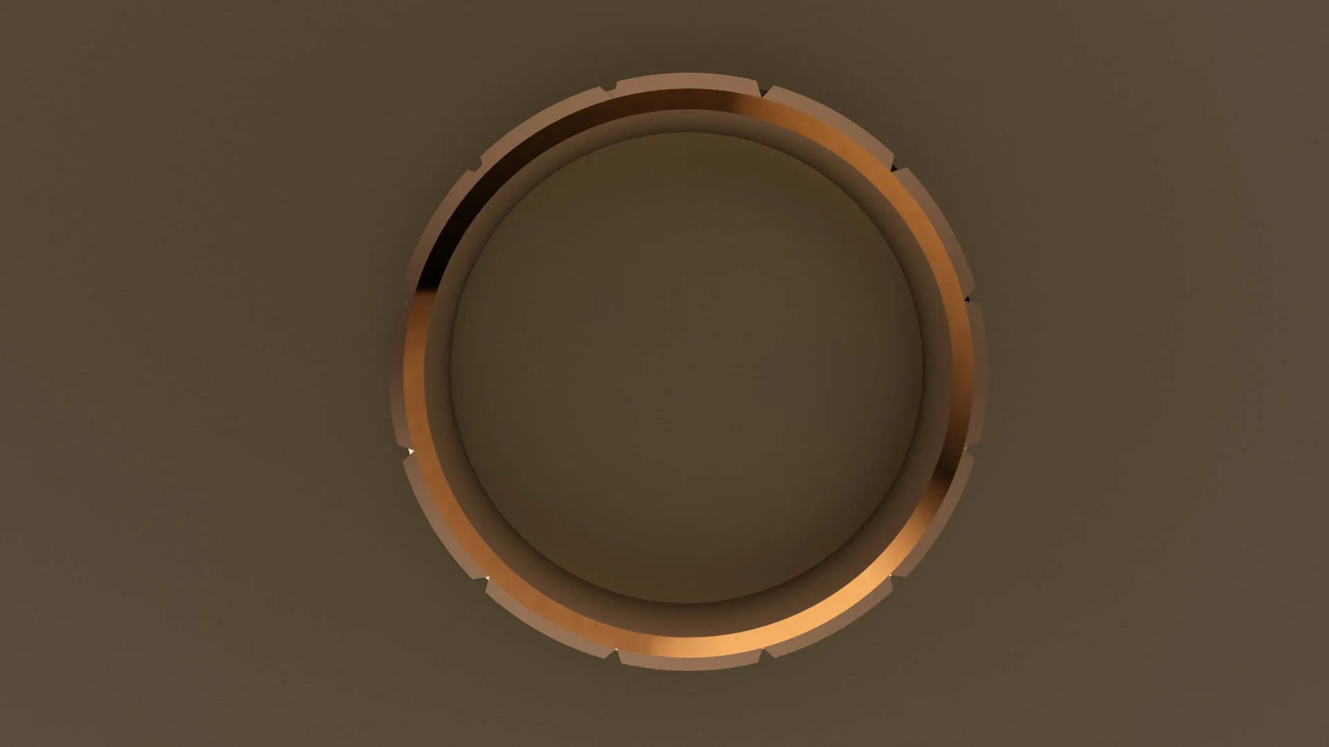 Polished Rose Gold 6mm Brick Wedding Band