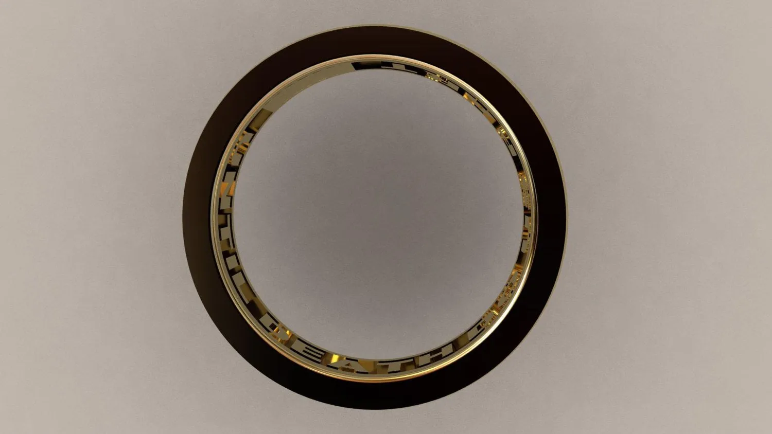 Polished Yellow Gold 6mm Interior Message Wedding Band