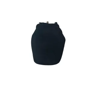 Prada Black Suede Kiss Lock Bag