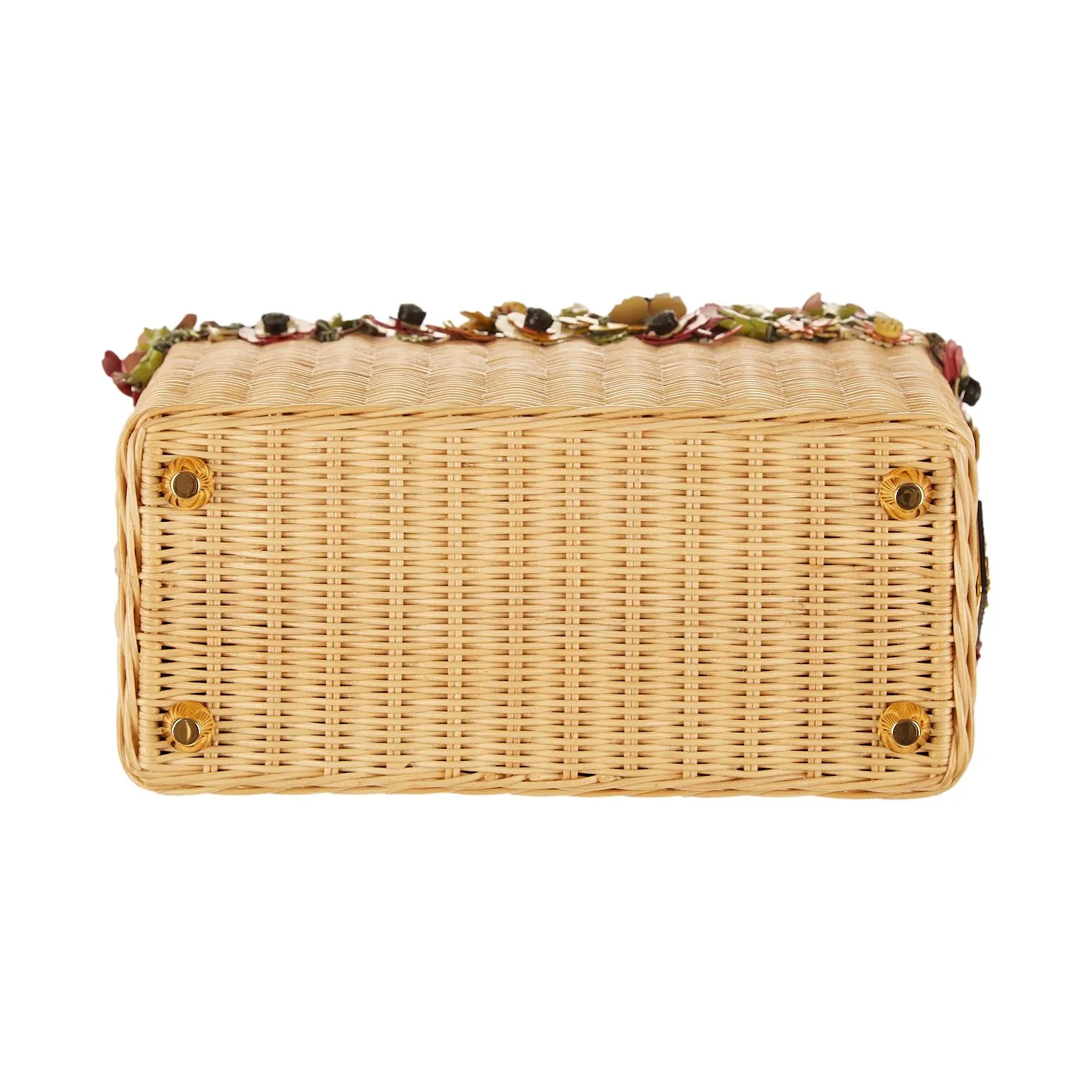 Prada Floral Basket Top Handle