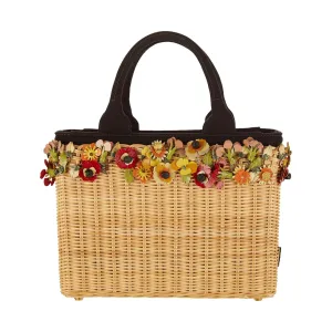 Prada Floral Basket Top Handle