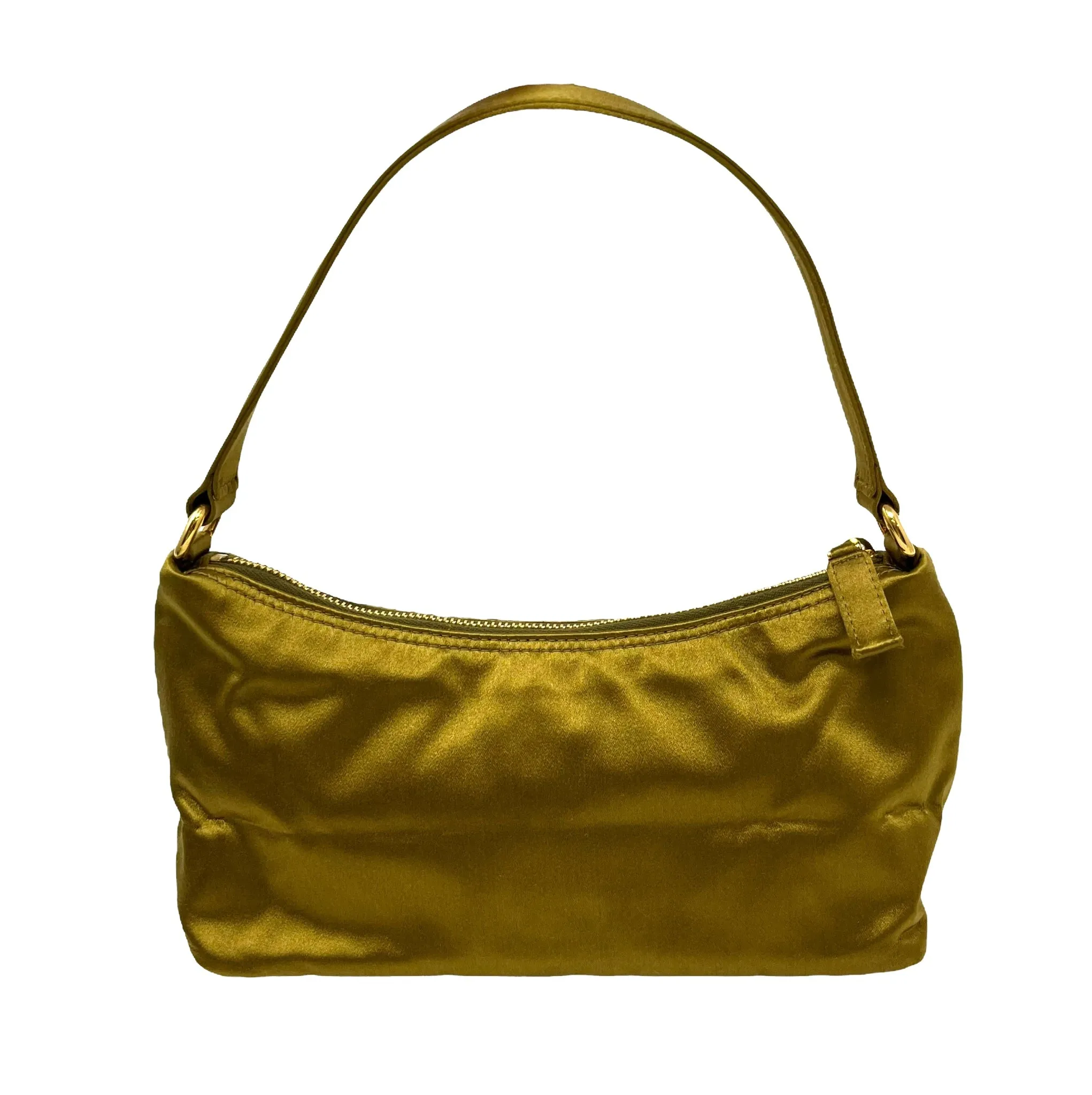 Prada Gold Logo Shoulder Bag