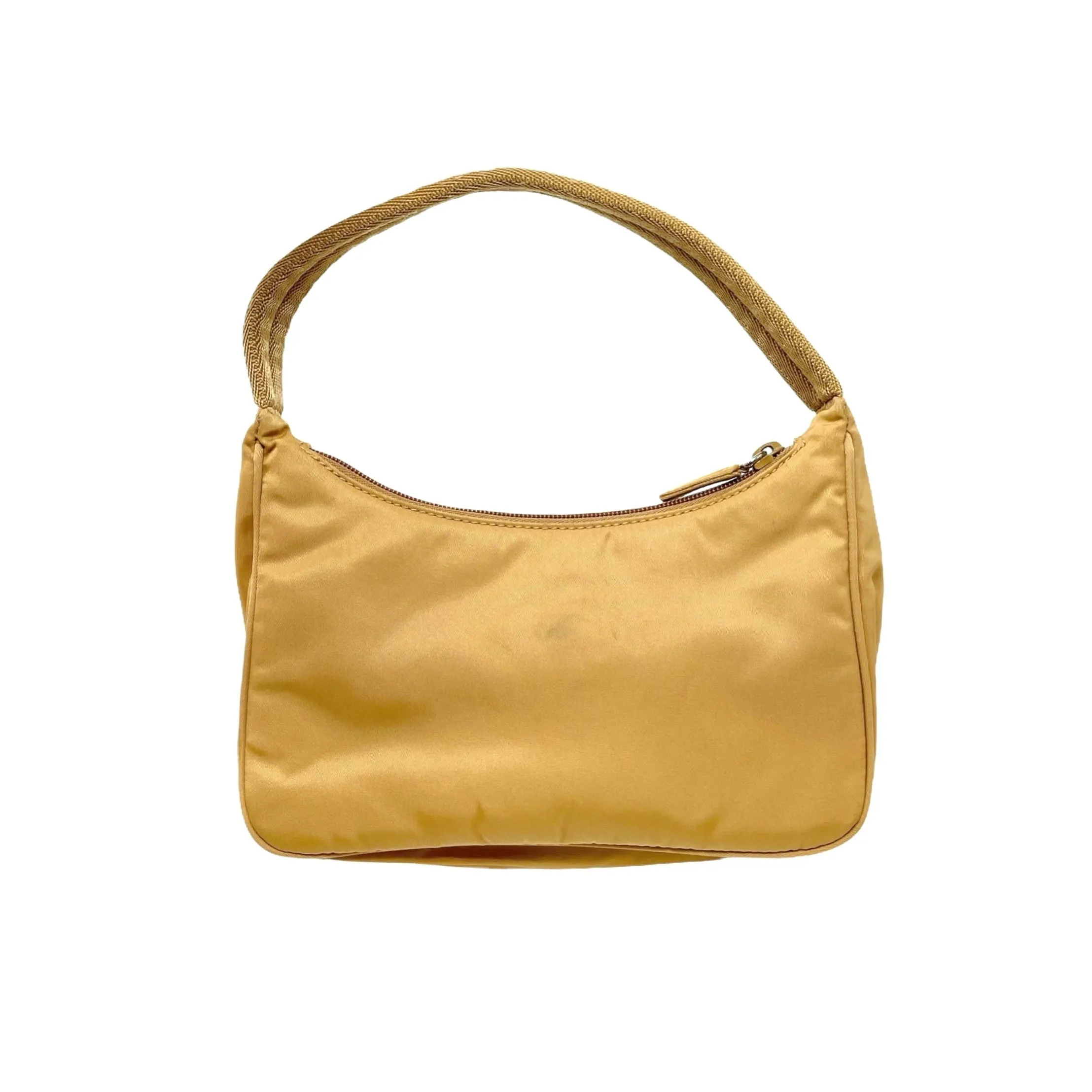 Prada Yellow Nylon Shoulder Bag