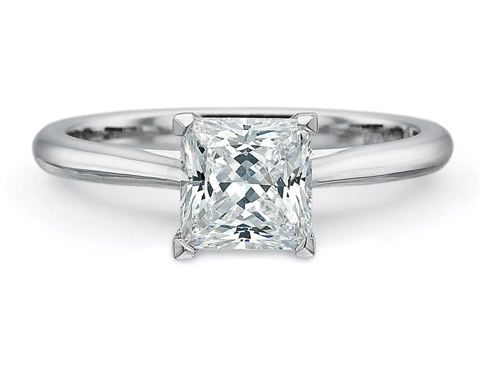 Princess Cut Diamond Solitaire Ring