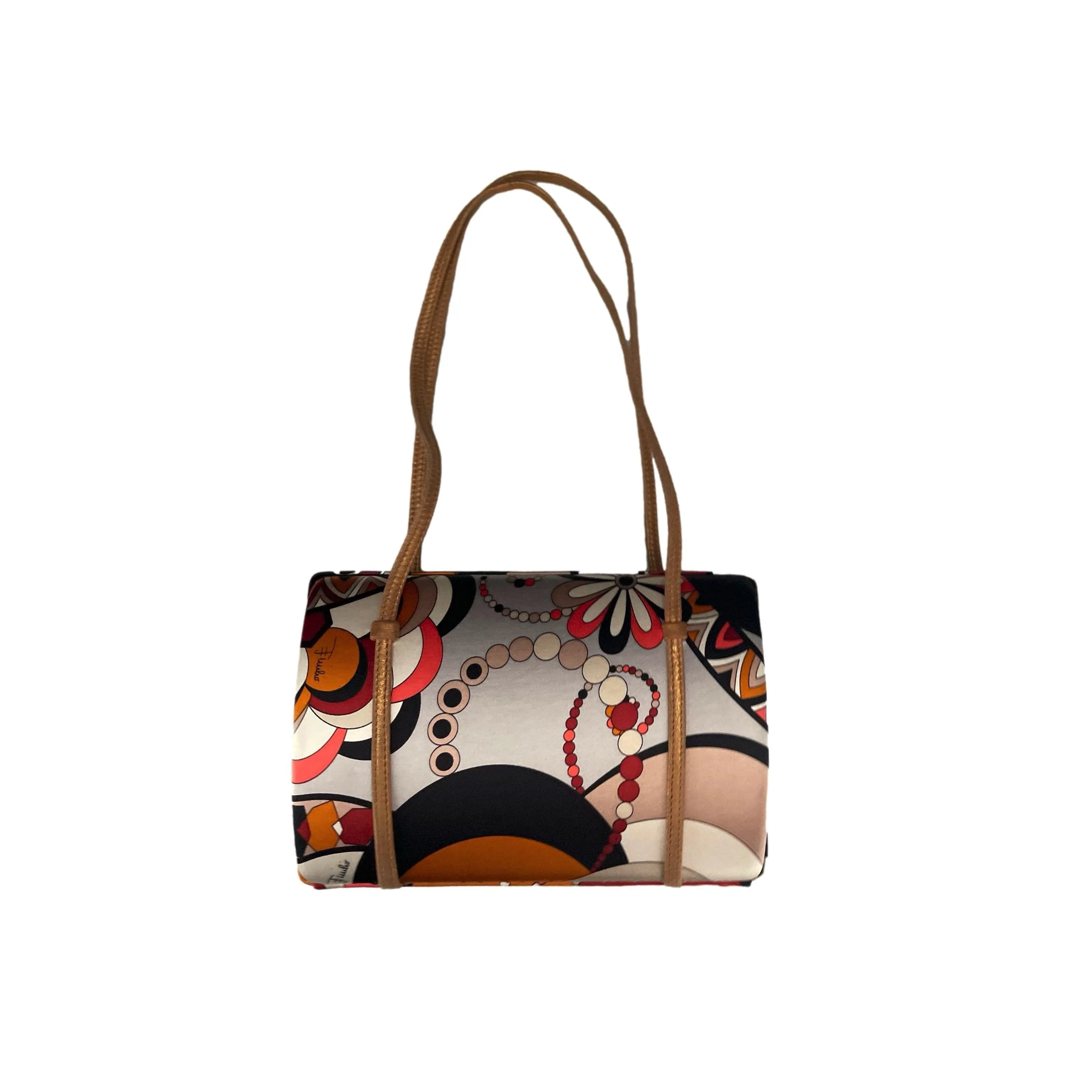 Pucci Orange Print Box Bag