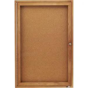 Quartet Enclosed Bulletin Board for Indoor Use