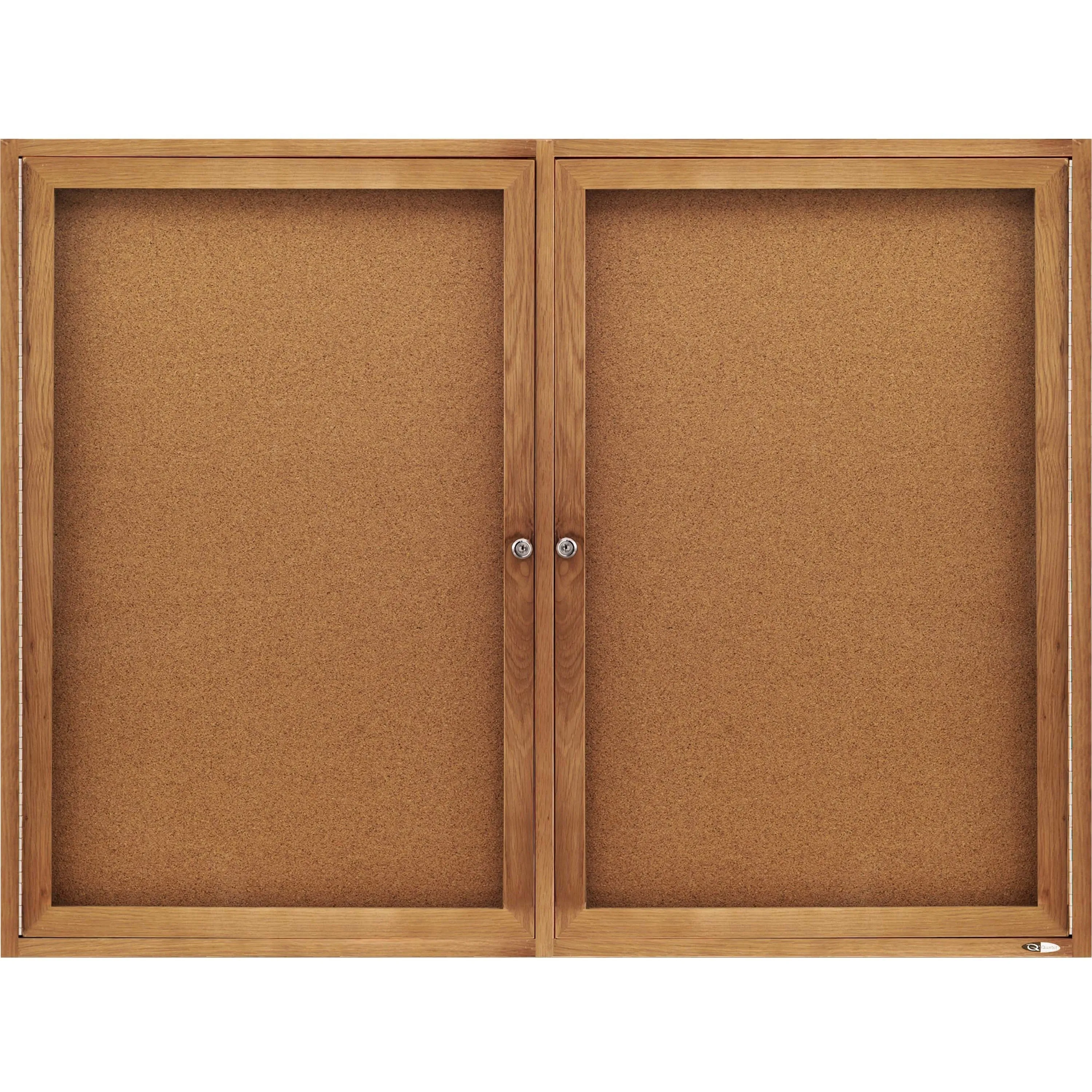 Quartet Enclosed Bulletin Board for Indoor Use