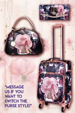 Queen Arosa 3PC Set | Tote Bag Luggage Set with Wallet [BGL6999-8606-WA]