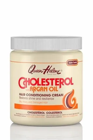QUEEN HELENE Cholesterol Hair Conditioning Cream [Argan Oil] (15oz)