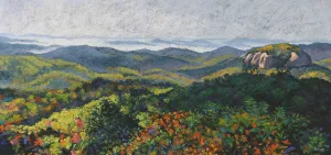 "ABOVE IT ALL" Original Pastel
