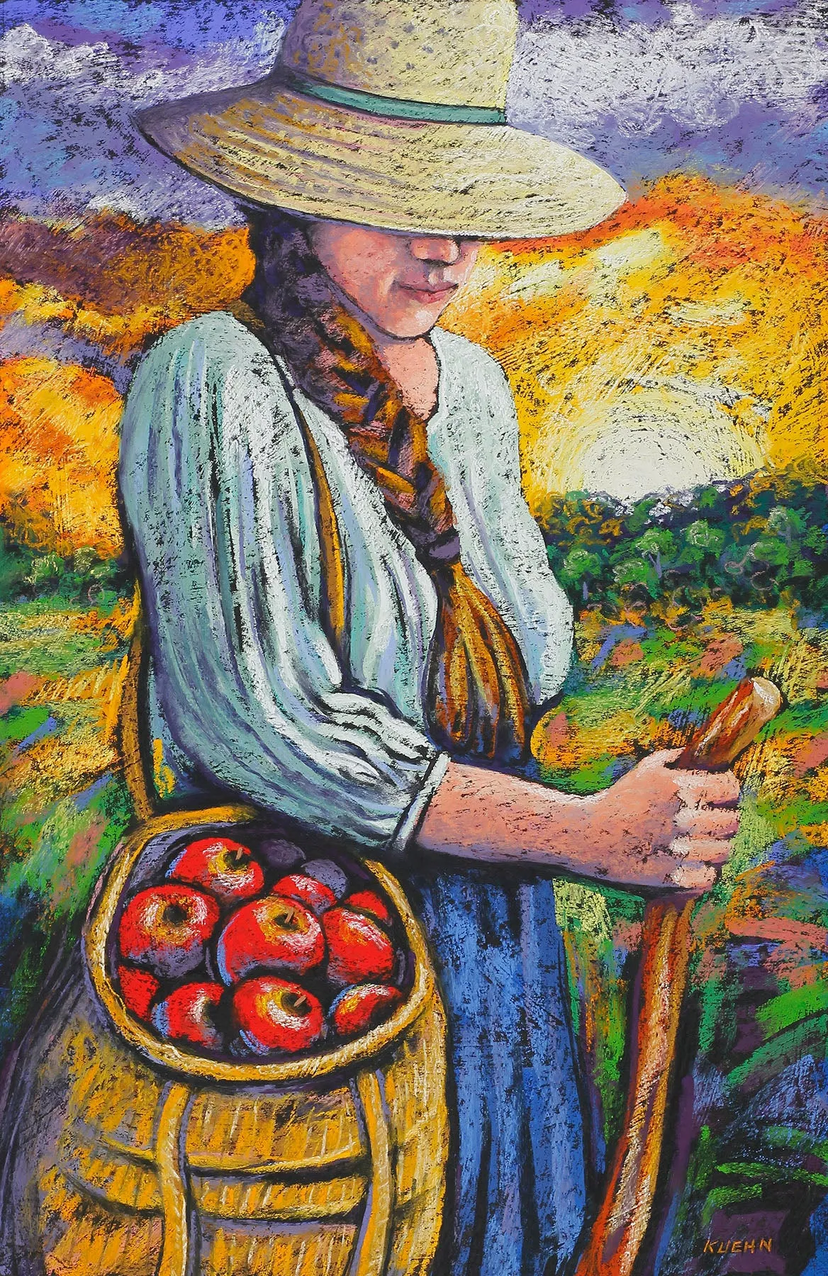 "FALL BOUNTY" Original Pastel