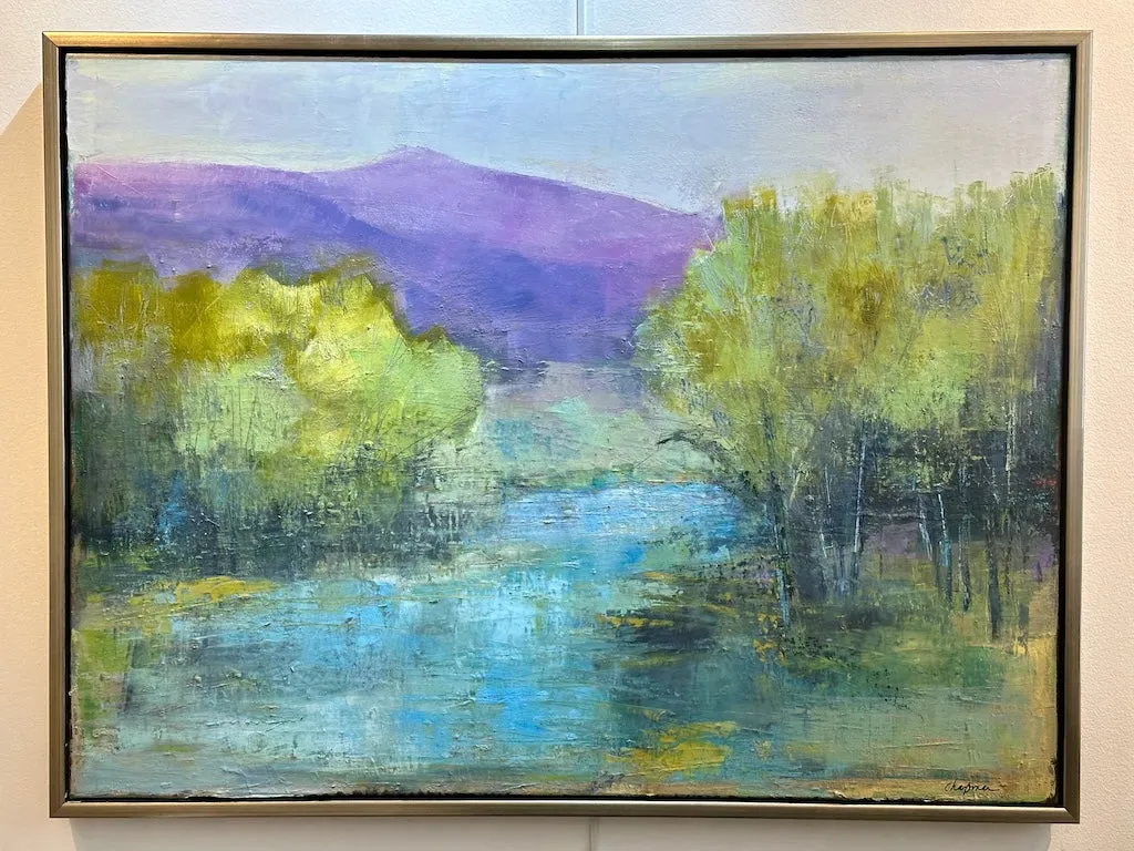 "SUMMER EVENING GLOW" ORIGINAL OIL ON CANVAS/FRAMED
