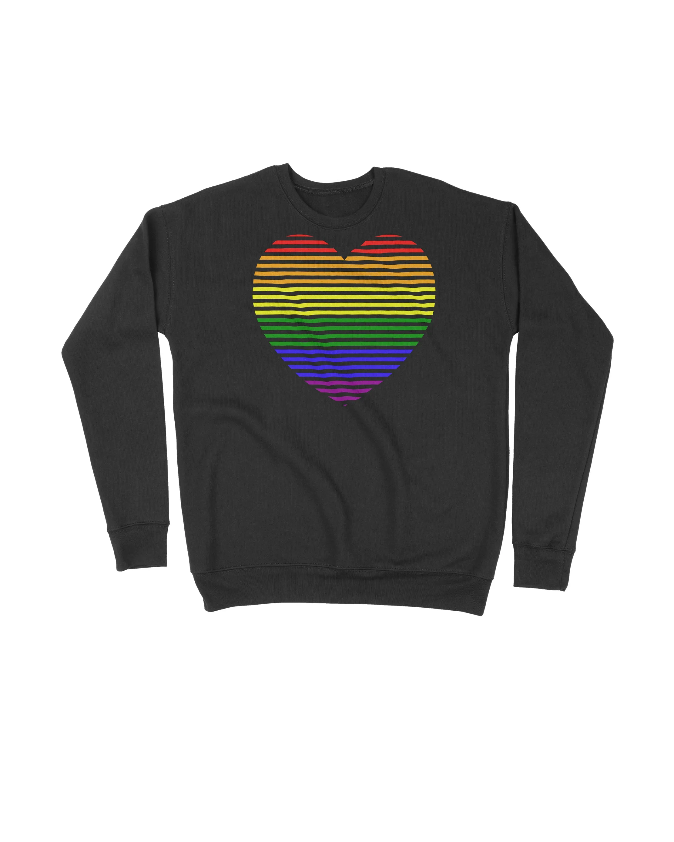 Rainbow Stripes Heart