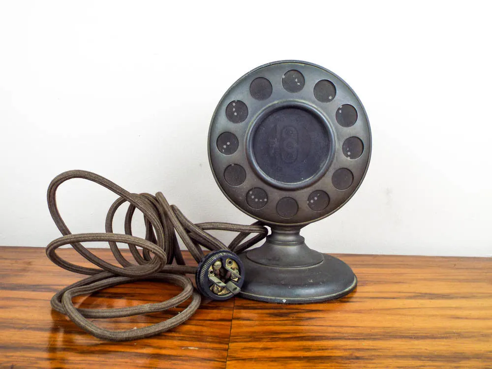 Rare Antique 1920's Enclosed Ring Microphone