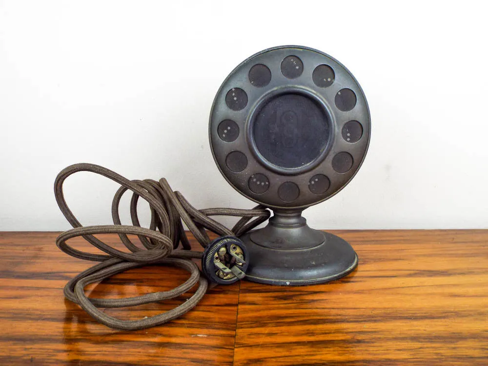 Rare Antique 1920's Enclosed Ring Microphone