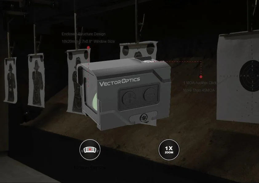 Red Dot FRENZY Plus (Enclosed Reflex Sight) - BLACK