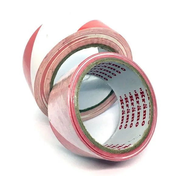 Red White Hazard Tape