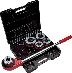 REED DH81-4 Enclosed Ratchet Threader Set, 1/2 to 1-Inch
