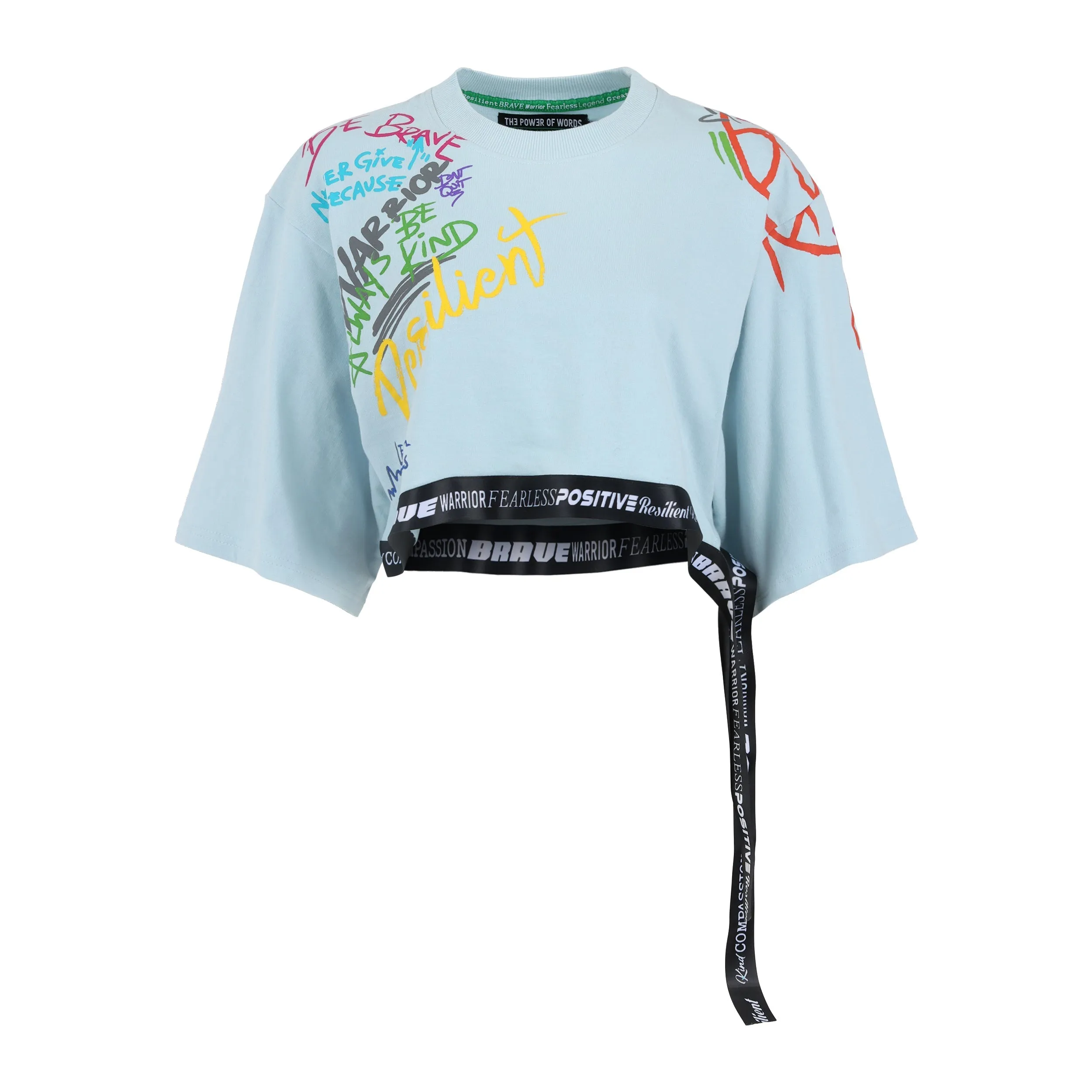 Resilient Women's Crop Top in Baby Blue
