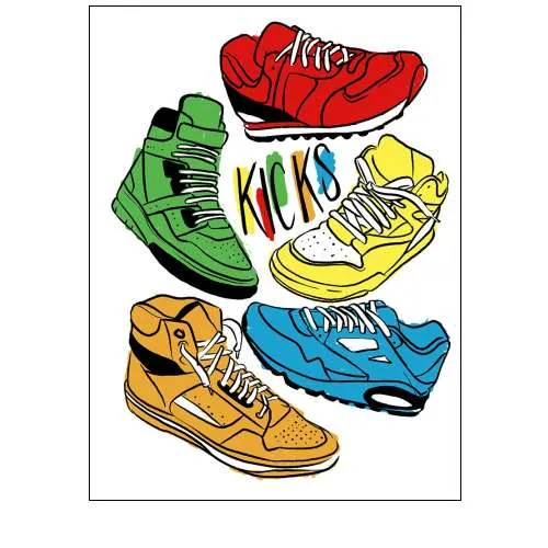 Retro Kicks Colored