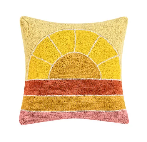 Retro Rainbow Hook Pillow