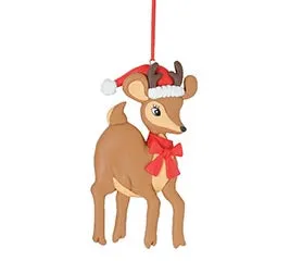 RETRO REINDEER JINGLE ORNAMENT
