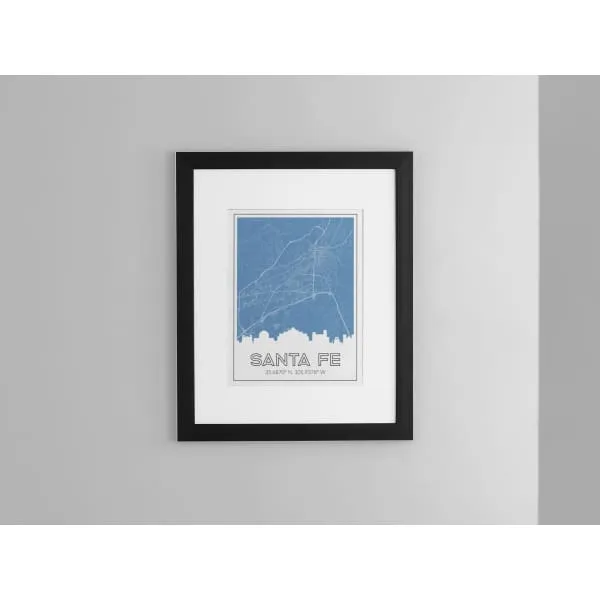 Richmond Virginia skyline and map with coordinates