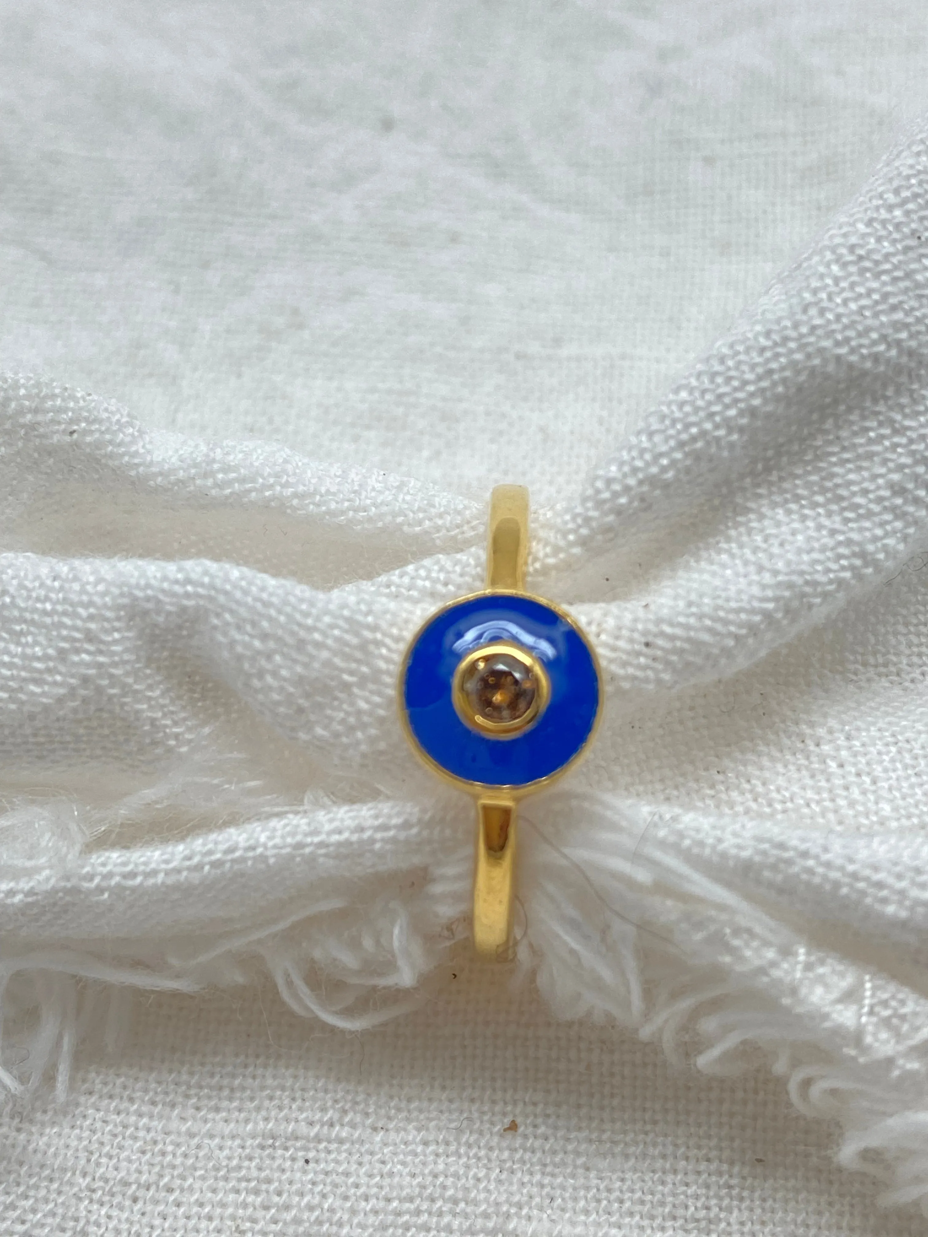 Ring Enamel & Diamond