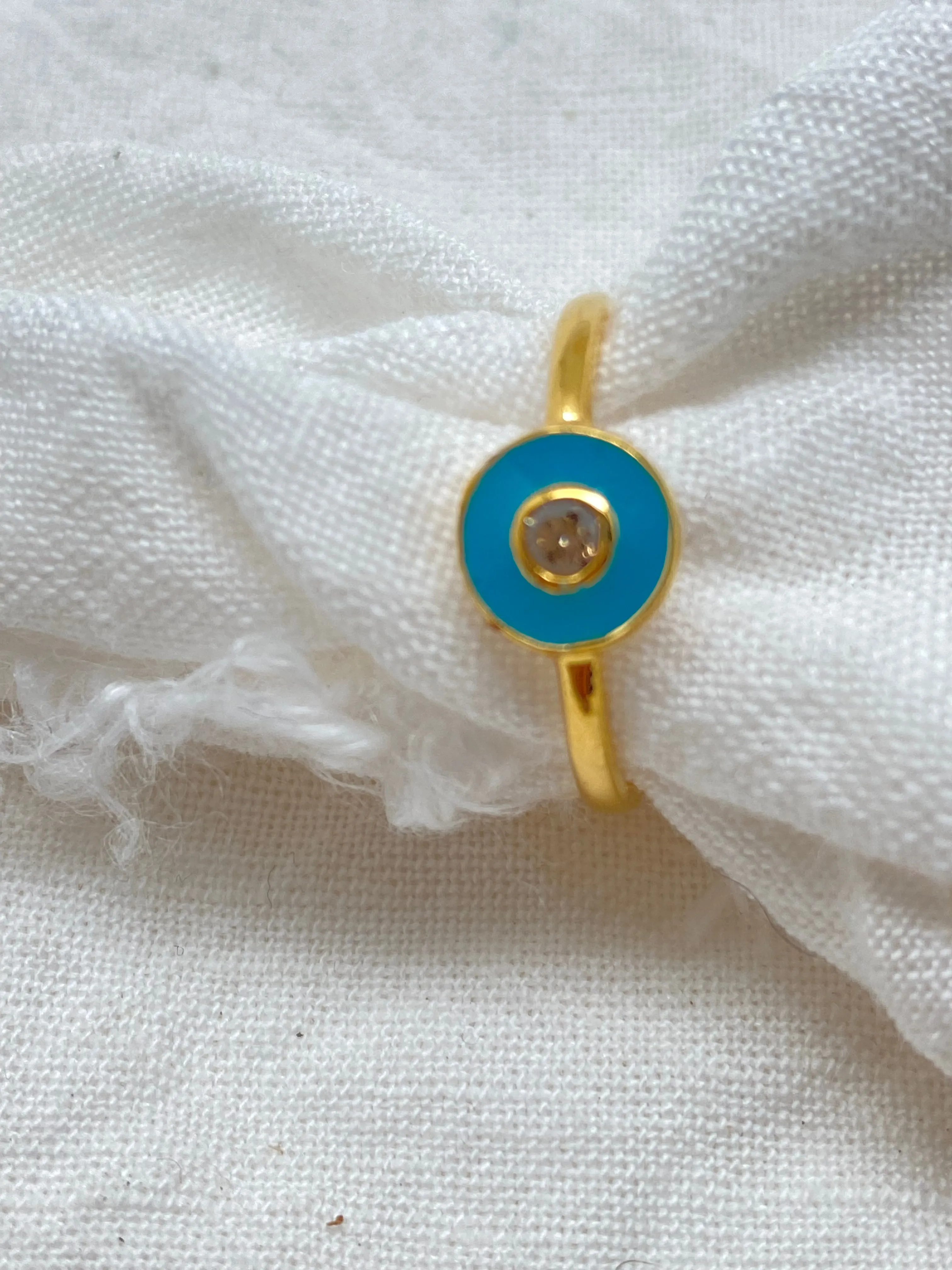 Ring Enamel & Diamond