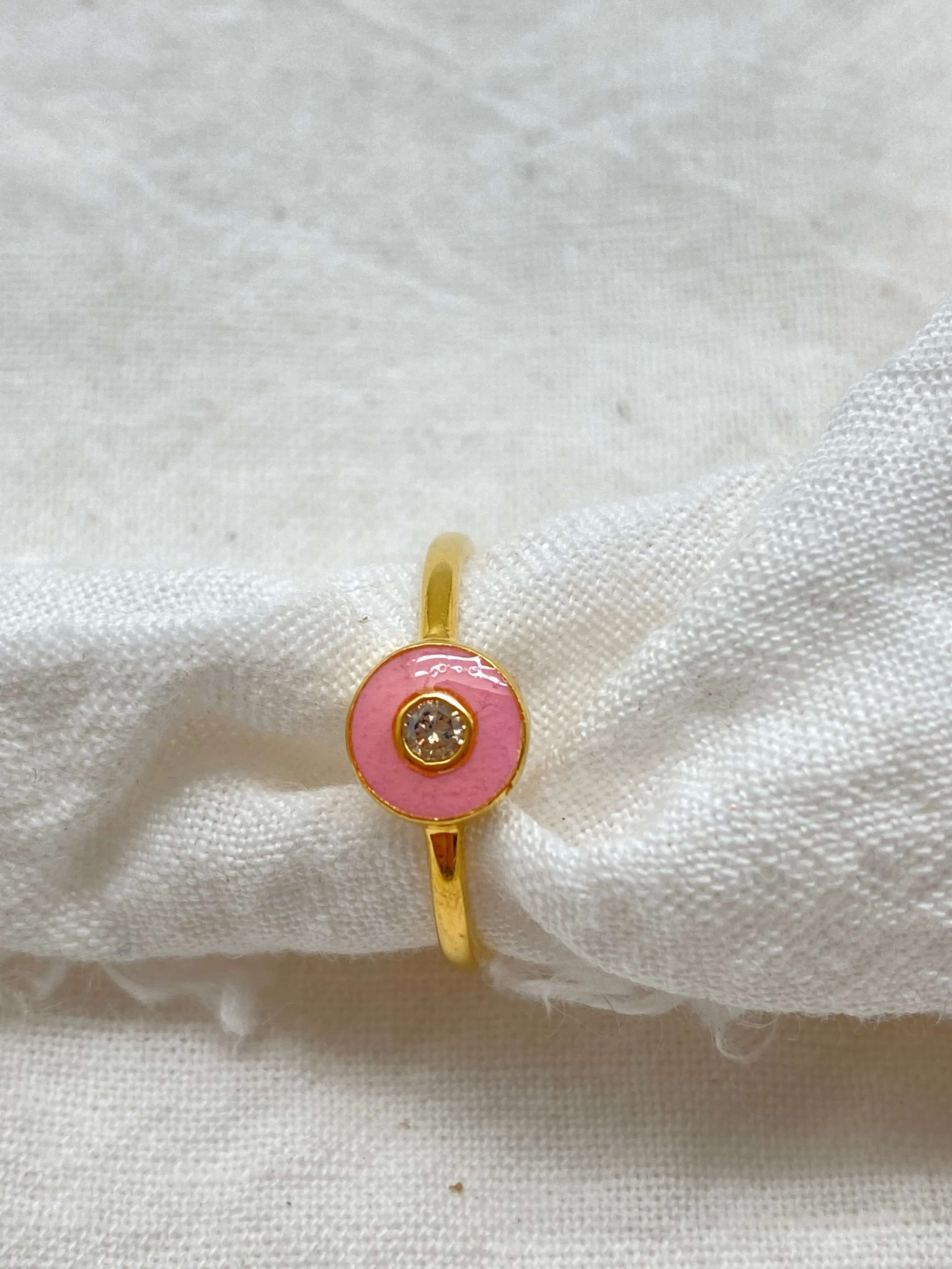 Ring Enamel & Diamond