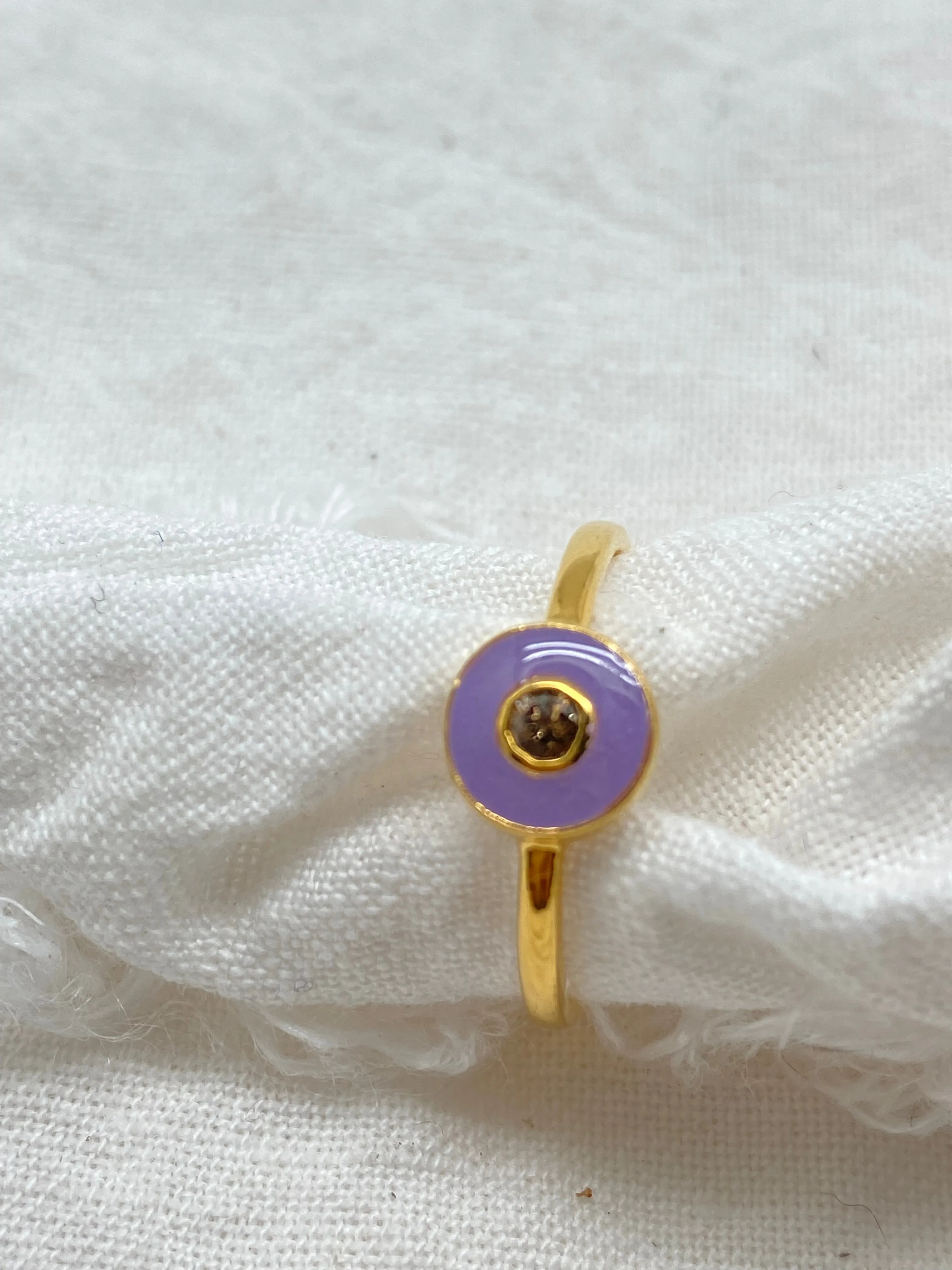 Ring Enamel & Diamond