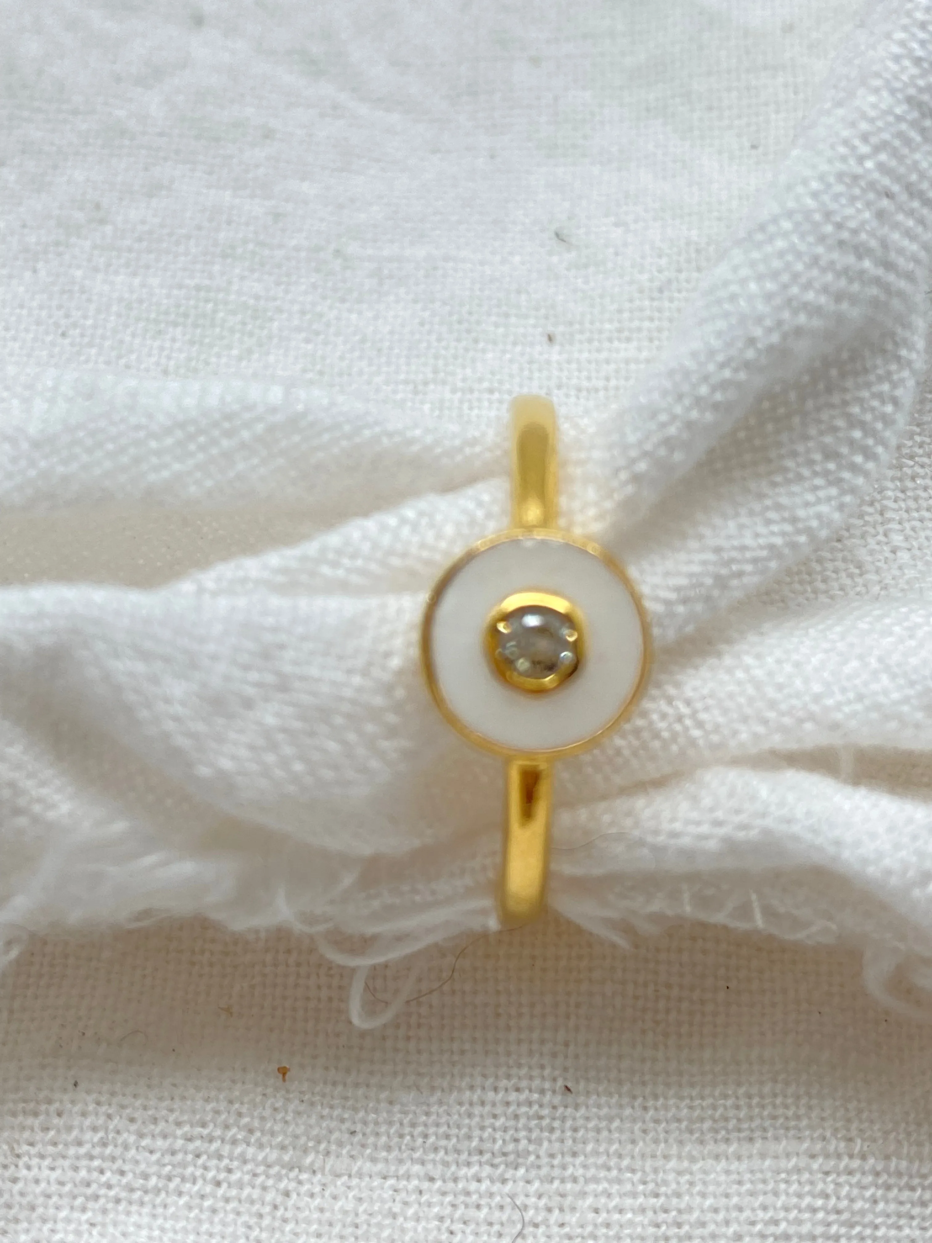 Ring Enamel & Diamond