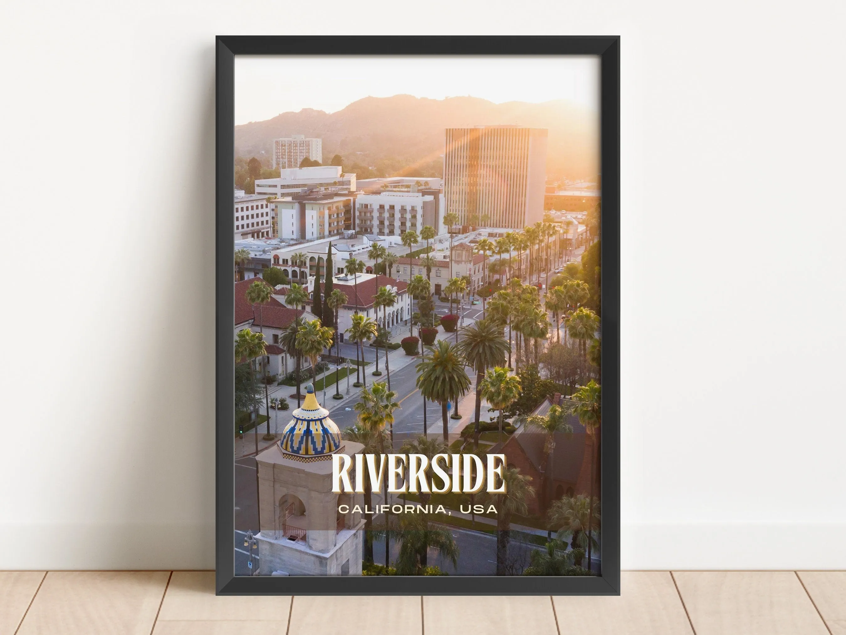 Riverside Retro Wall Art, California, USA