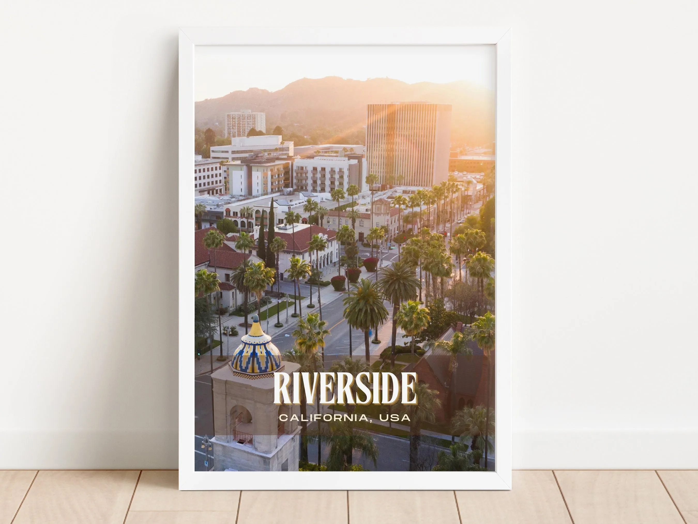 Riverside Retro Wall Art, California, USA
