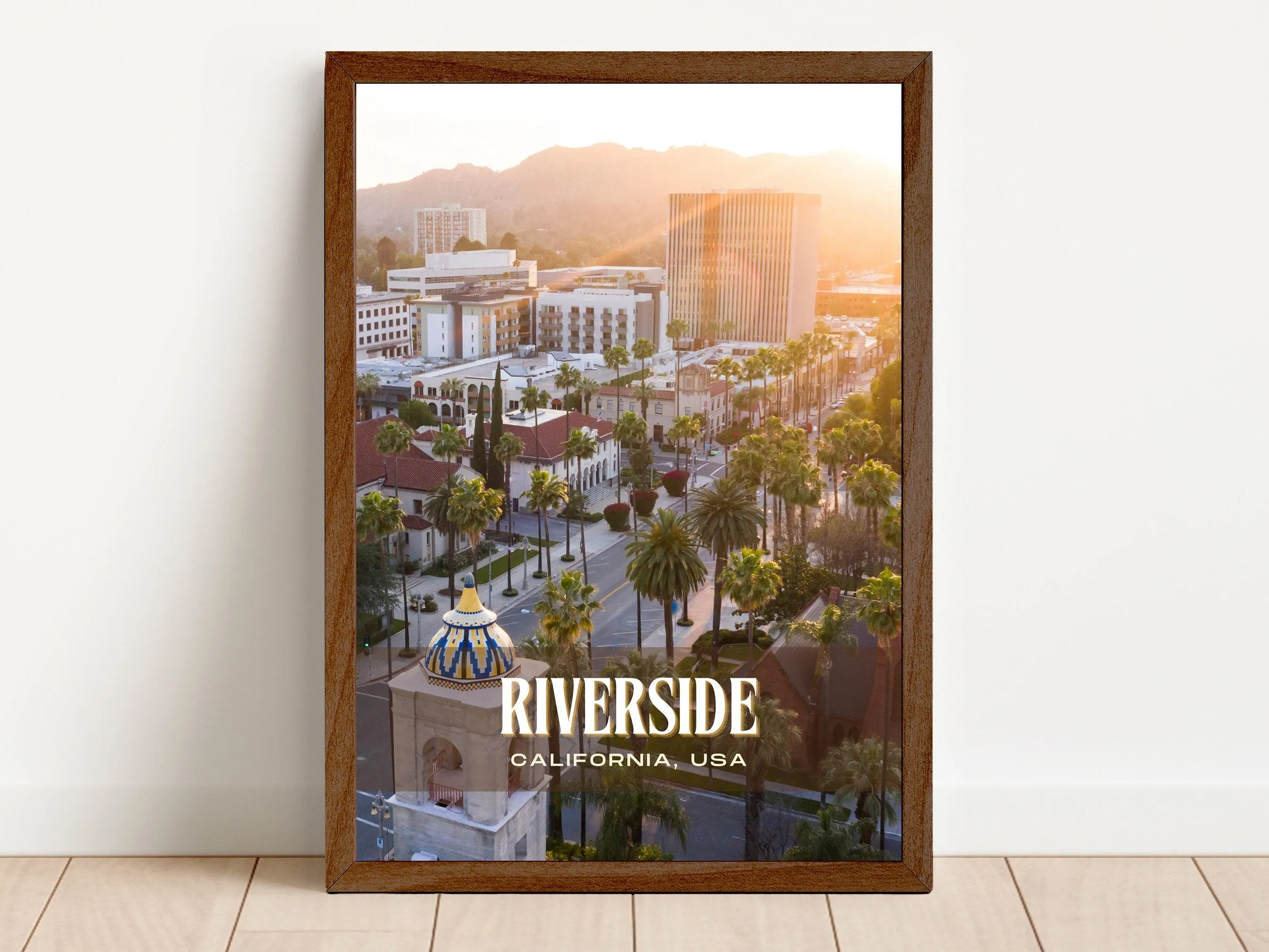 Riverside Retro Wall Art, California, USA