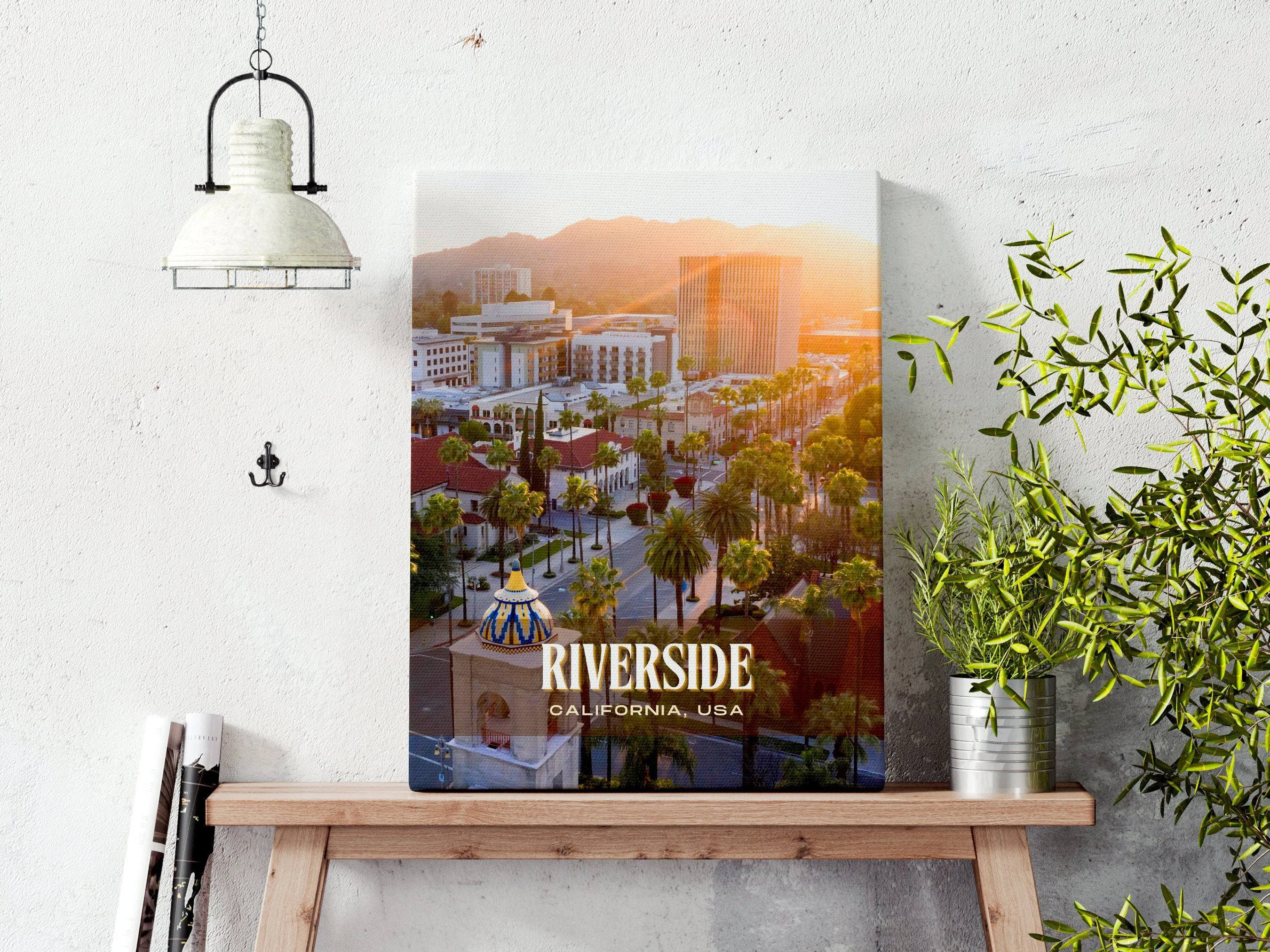 Riverside Retro Wall Art, California, USA