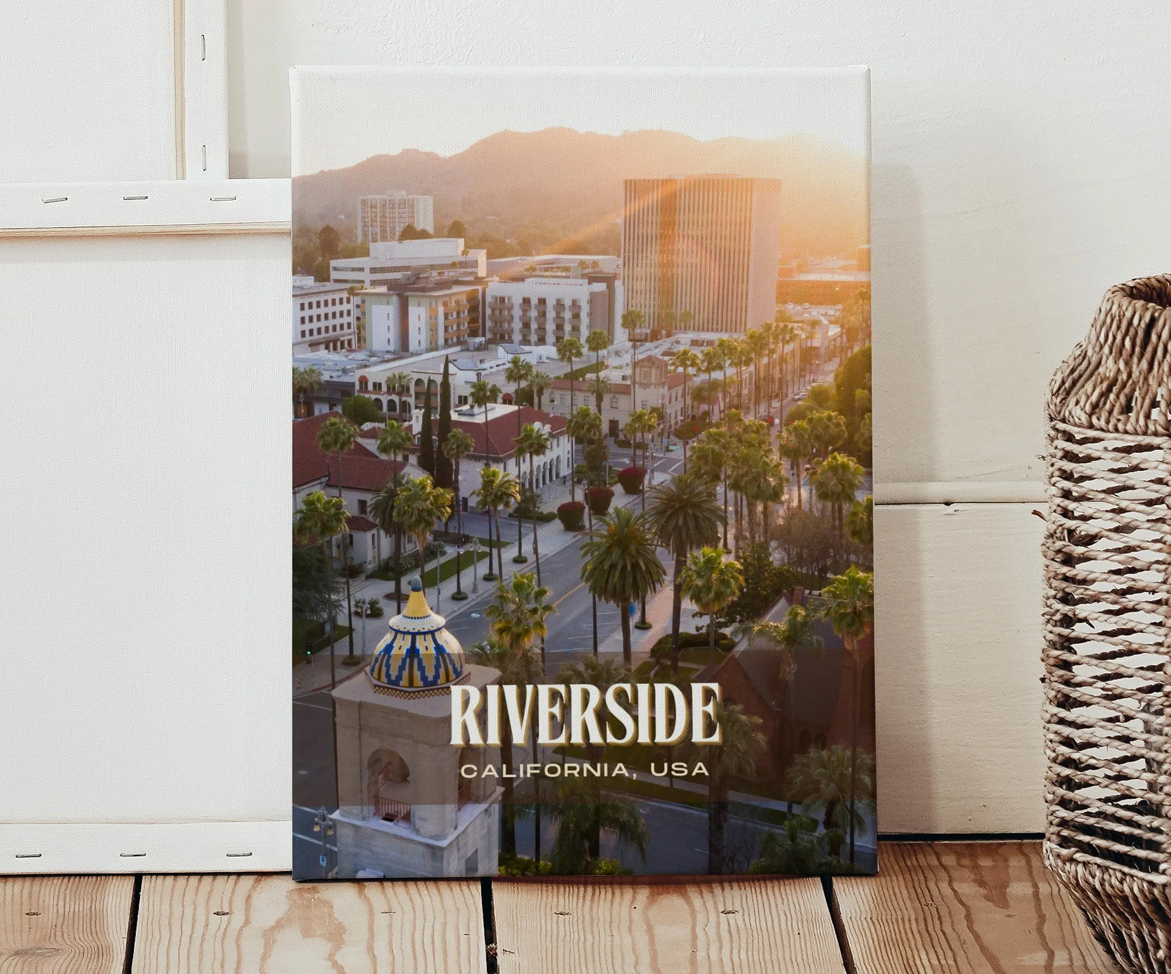 Riverside Retro Wall Art, California, USA