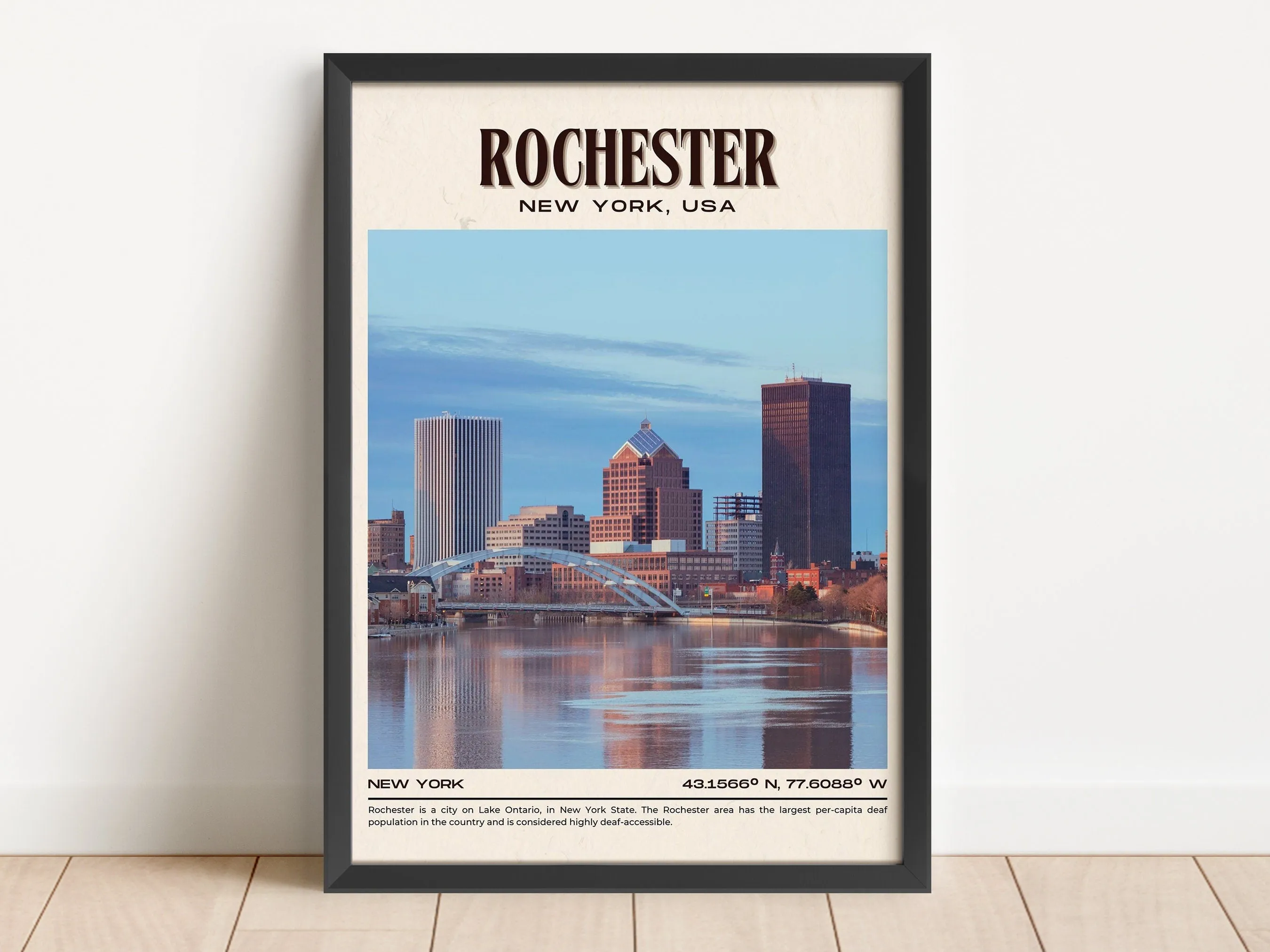 Rochester Vintage Wall Art, New York, USA