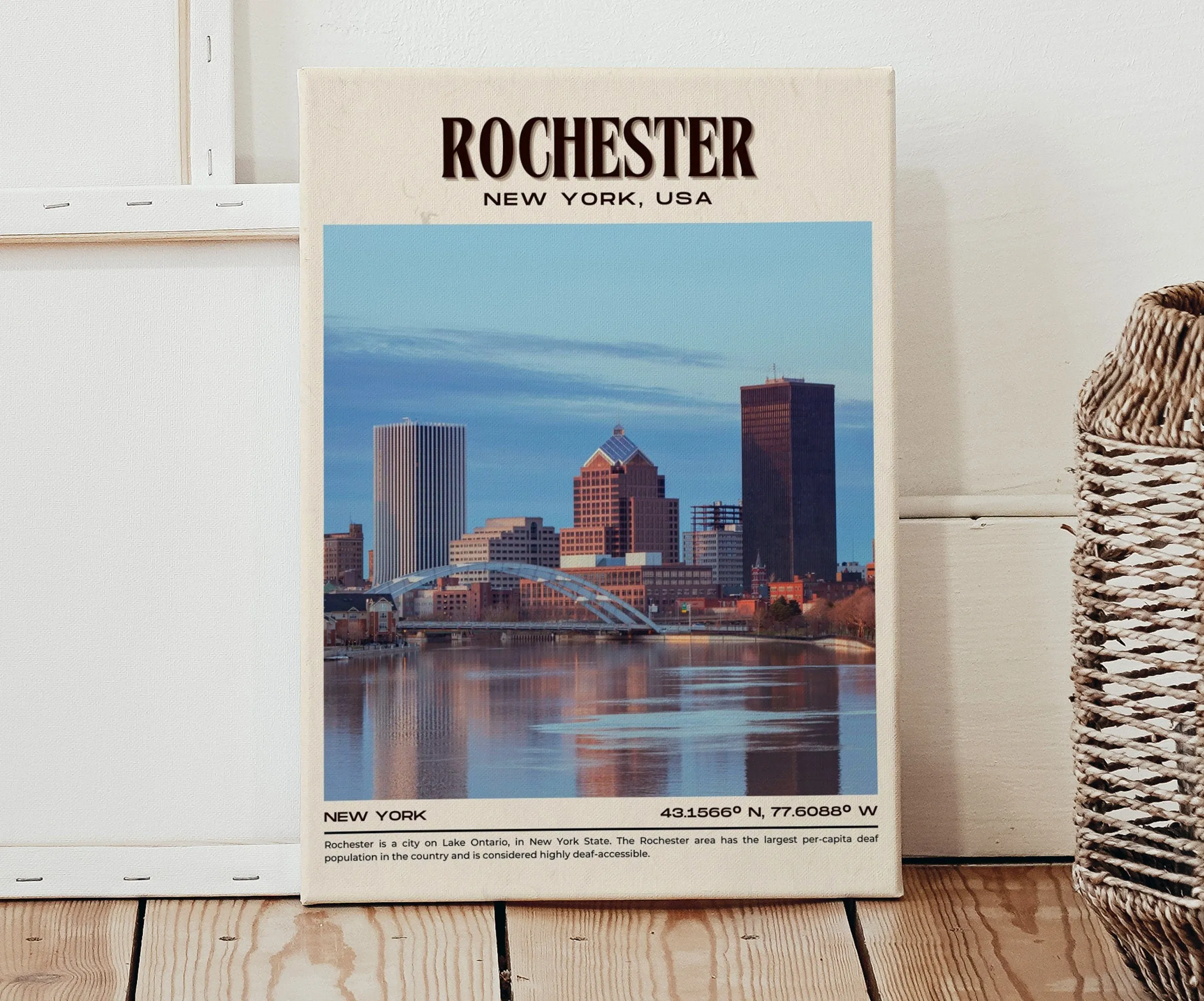 Rochester Vintage Wall Art, New York, USA
