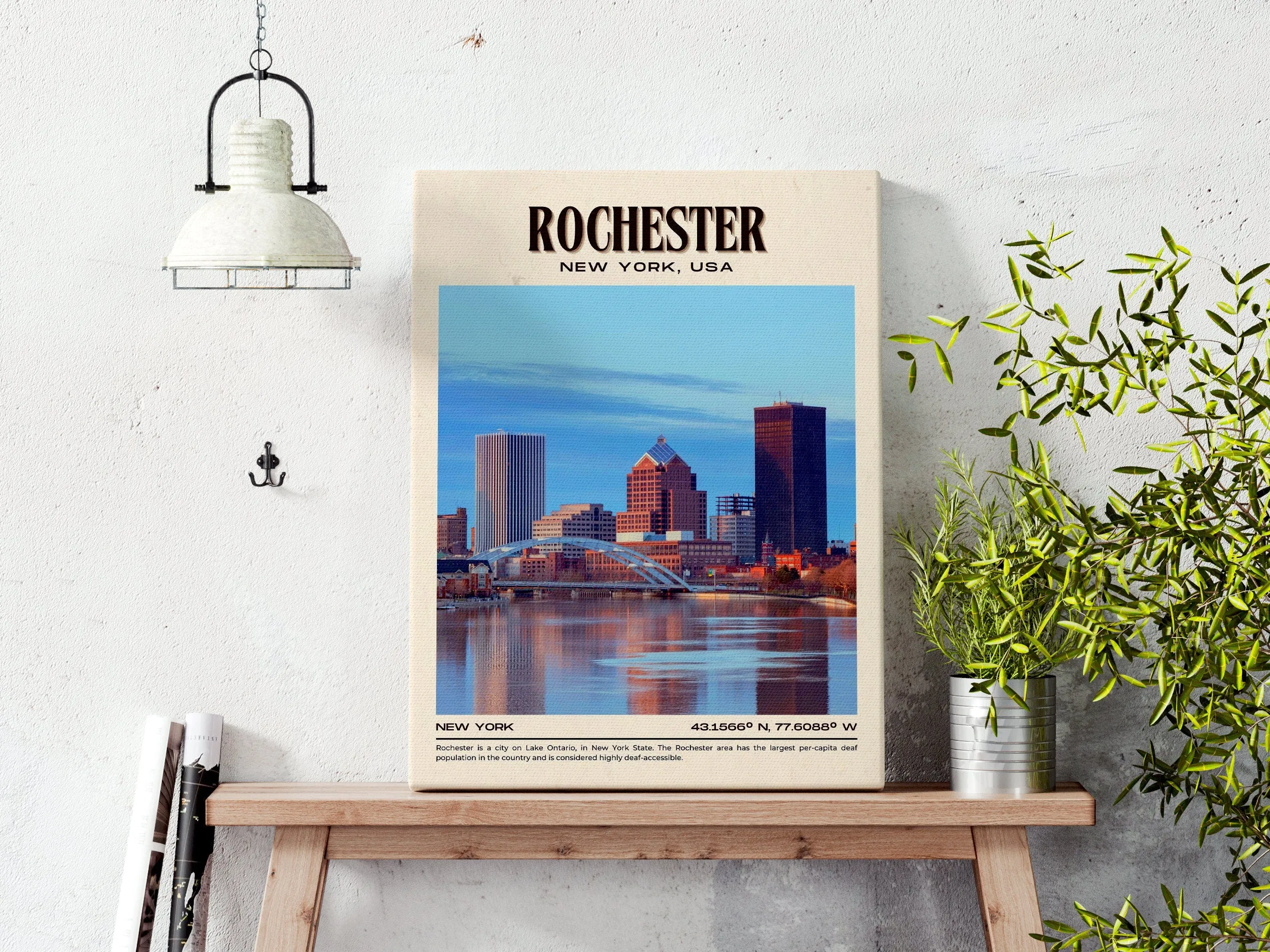 Rochester Vintage Wall Art, New York, USA