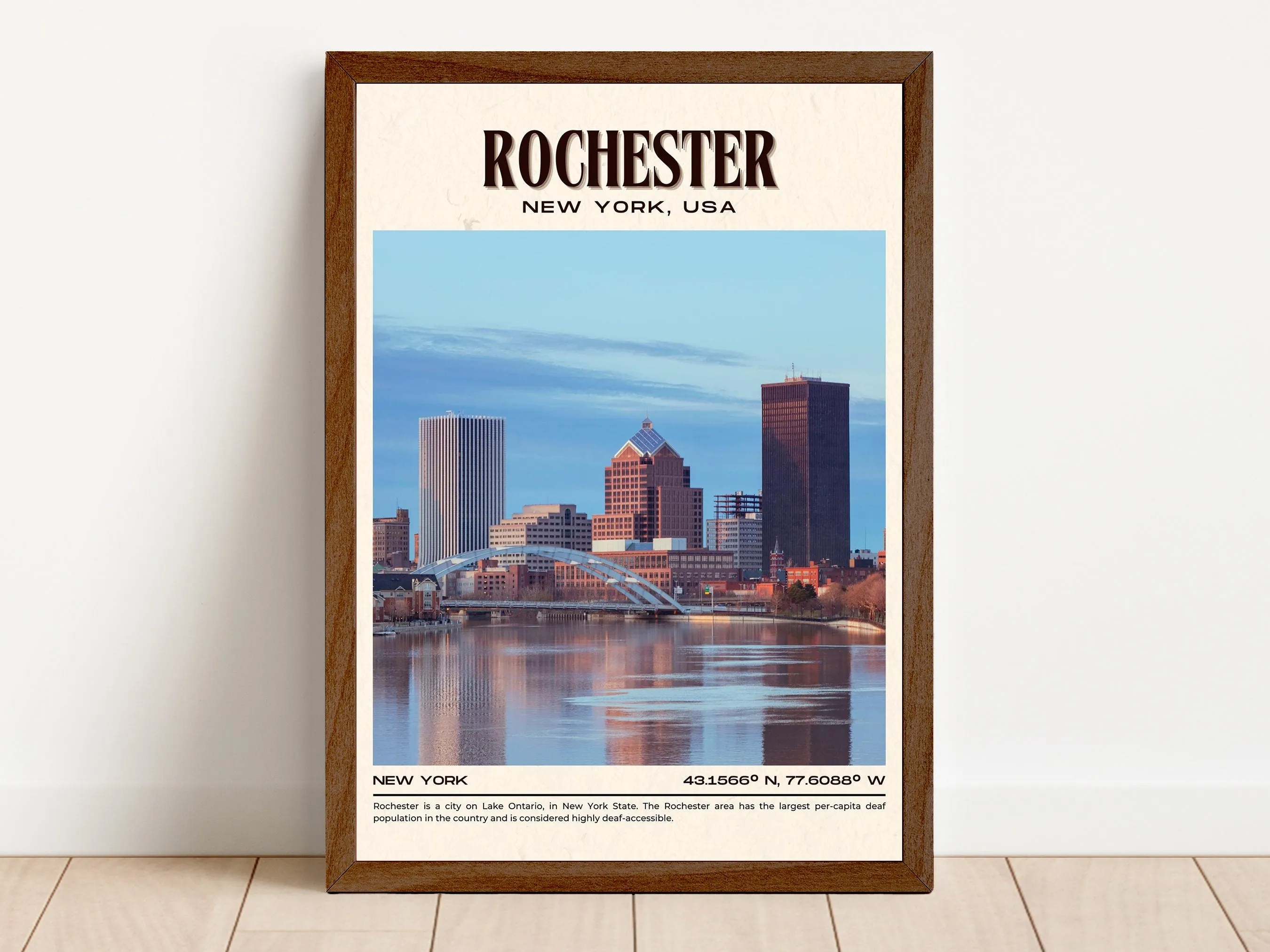 Rochester Vintage Wall Art, New York, USA