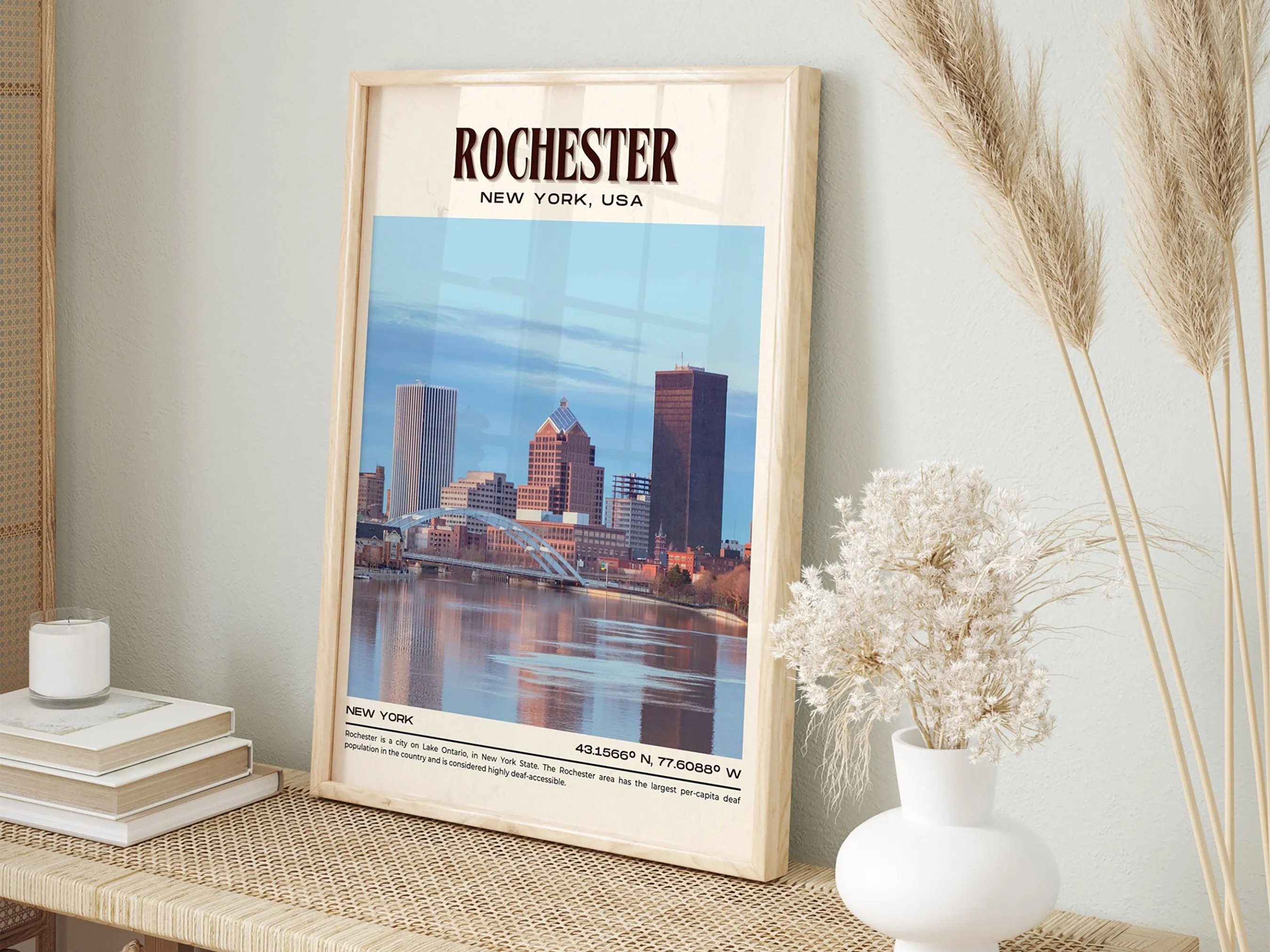 Rochester Vintage Wall Art, New York, USA