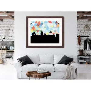 Rome, Italy geometric skyline