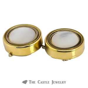 Round Mother of Pearl Button Covers
