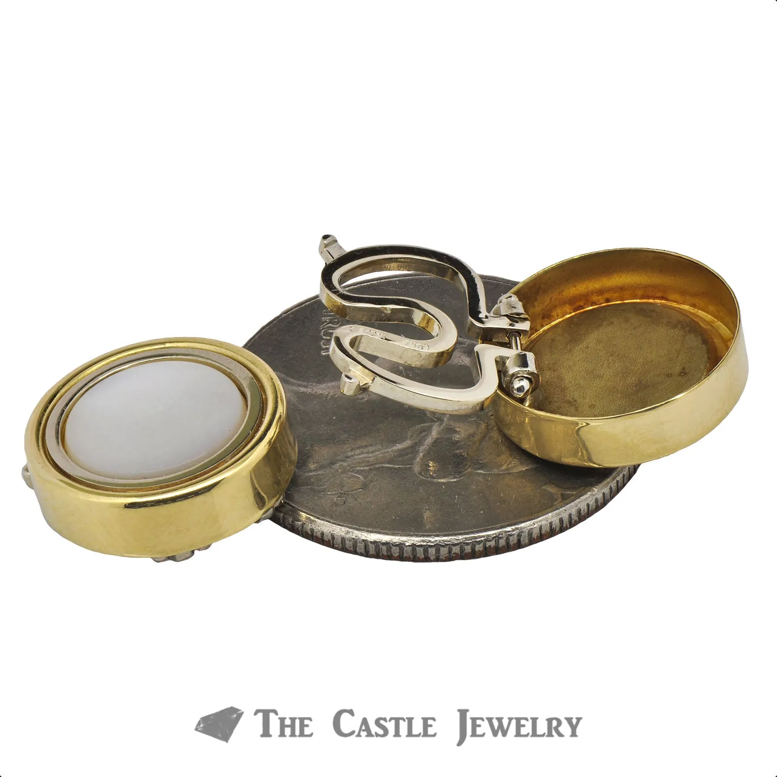 Round Mother of Pearl Button Covers