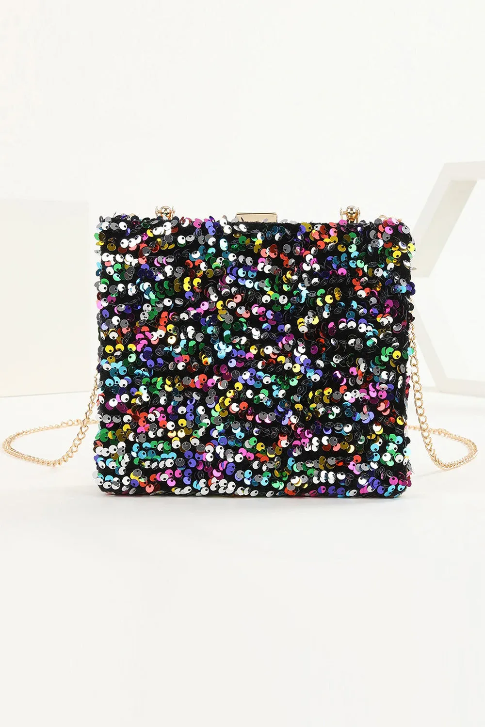 Roycebridal Sequins Black Prom Handbag